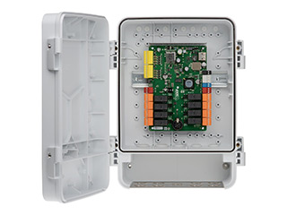 Axis Communications A9188-VE NETWORK I/O RELAY MODULE Axis module de relais d'E/S réseau A9188-Ve dans un boîtier extérieur anti-vandalisme