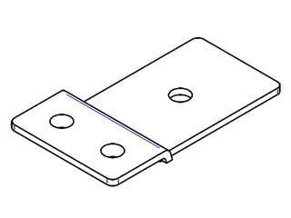 Inim EB0010SC Inim borne de raccordement du blindage pour les socles de détecteurs EB0010 et EB0110 (unité d'emballage = 100 unités)