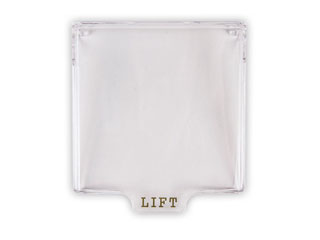 Inim WCP0020 (10 pcs) Inim couvercle transparent (protection contre les pression non-désirées) pour les avertisseurs Inim IC0020 (unité d'emballage = 10 unités).