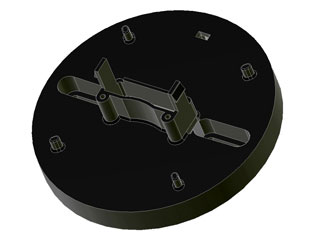 Inim ES1000SP/B Inim bord inférieur noir ES1000SP/B (prix pour 10 unités