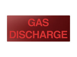 Inim FOP38 Pictogramme "GAS DISCHARGE" pour panneau d'avertissement visuel et sonore ISS02X/ESS02X (prix pour 10 unités