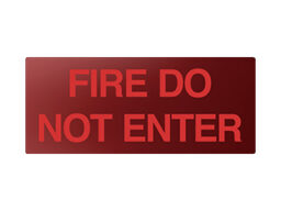 Inim FOP36 Pictogramme "FIRE DO NOT ENTER" pour panneau d'avertissement visuel et sonore ISS02X/ESS02X (prix pour 10 unités