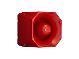 Fulleon Fulleon AS/S/24/120/R Fulleon Asserta Maxi Sounder rouge. La sirène Asserta Maxi est une sirène polyvalente et compacte conçue pour les environnements industriels nécessitant une sirène robuste