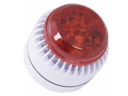 Fulleon 8210125FULL-0007X Fulleon ROLP/SV/SB/AL/W/D Sirène / flash Solista avec boîtier blanc. Haute de base et flash LED orange