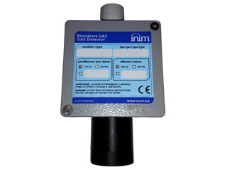 Inim ING710H-2-RL Inim détecteur trop d'oxygène (électrochimique) IP55 avec interface relais intégré avec 3 sorties libre de potentiel (alarme