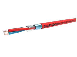 AlphaCable Fire SKJHSTH1P1RR AlphaCable JH(st)H 1x2x1+0.8 Câble d'installation d'alarme incendie blindé rouge CPR classe B2ca s1d1a1 rouleau 100 mètres.