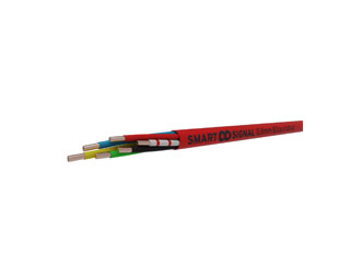 AlphaCable Fire SKH4X0.8RH5 AlphaCable SK 4x0.8 Câble d'installation d'alarme incendie non blindé rouge CPR classe B2ca s1d1a1 bobine de 500 mètres.