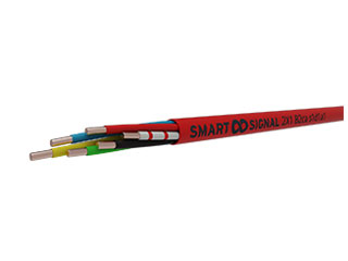 AlphaCable Fire SKH2x1.5RR AlphaCable SK 2x1.5 Câble d'installation d'alarme incendie non blindé rouge CPR classe B2ca s1d1a1 rouleau de 100 mètres.