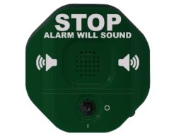 STI STI6400/G STI6400-G sirène verte pour ouverture d'une porte de secours pour personnes non autorisé avec multi texte