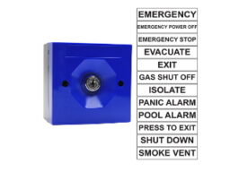 STI STI-SS3-9020 STI-SS3-9020 interrupteur à clé à 2 positions 1 inverseur et 2 touches (bleu). Étiquettes standard incluses