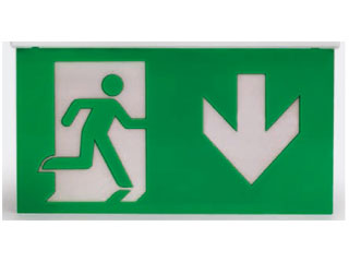 Lixit Lighting OH330PNDW Lixit lighting OH330PNDW pictogramme symbole flèche vers le bas pour le luminaire OH330 (unité d'emballage = 5 unités)