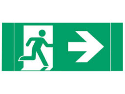 Lixit Lighting OH200PTRG Lixit lighting OH200PTKRG pictogramme symbole flêche vers le droite pour le luminaire HP200