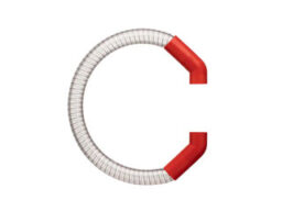 Alpha R-ABS034 Tuyau flexible transparent pour système d'aspiration (ABS rouge/transparent