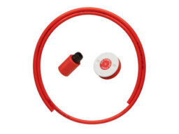 Alpha R-ABS042F/EC Kit complet capillaire-bouchon-plat pour système d'aspiration (ABS rouge