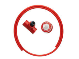 Alpha R-ABS042C Kit complet capillaire-T-cône pour système d'aspiration (ABS rouge