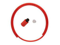 Alpha R-ABS042D/EC Kit complet capillaire-bouchon-discret pour système d'aspiration (ABS rouge