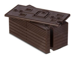 RISCO RAX78XSB000A Risco Epaisseur pour section d'émetteur du contact magnétique X78. (10 pièces). Couleur marron