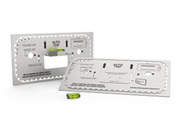 Venitem GIUDECCA Drilling template Gabarit de perçage pour réaliser facilement le trou pour le boîtier encastrable Giudecca dans le cas de murs déjà existants.