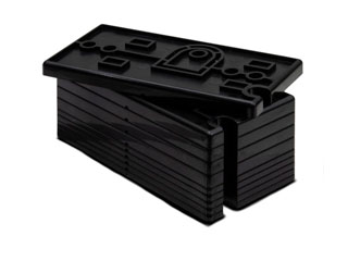 RISCO RAX73XSBL00A Risco RAX73XSBL00A épaisseur pour section d'émetteur du contact magnétique X73. (10 pièces). Couleur noir