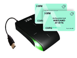 STid ARCS-R35-H/PC3-5AQ/1 CORE Architect® Blue USB Desktop Lecteur pour enrôlement d'identité - QWERTY - CORE Start Préconfiguré - 2 cartes de configuration incluses (W26 & W37bits)