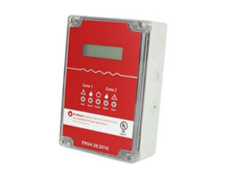 Thermocable DSCU-EN Thermocable DSCU-EN ProReact Digital Sensor Control Unit (DSCU) surveille jusqu'à deux zones de câble LHD digital et dispose de sorties de défaut et d'alarme séparées pour chaque zone