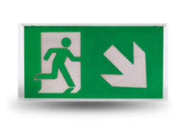 Lixit Lighting OH330PNDS Lixit lighting OH330PNDS pictogramme avec symbole flêche vers le bas à 45°